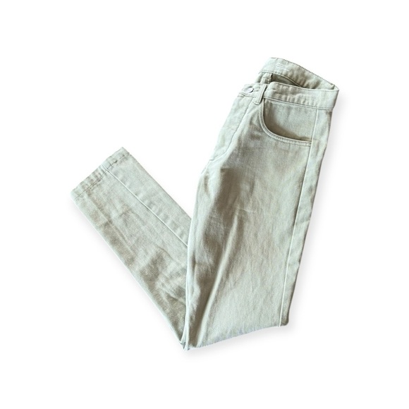 Alex Crane green jeans straight leg button fly high waist size 28 - Picture 2 of 10